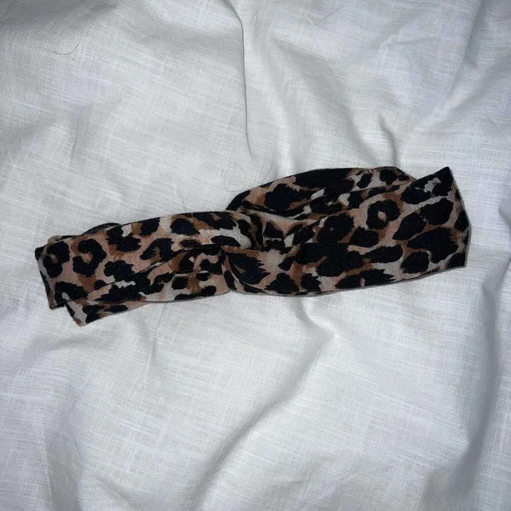 Leopard Print Knotted Headband